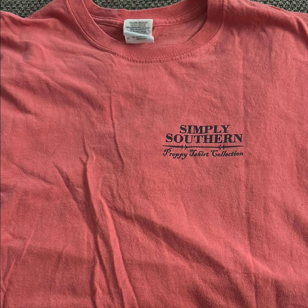 Simply Southern Salmon Tee bows and boots